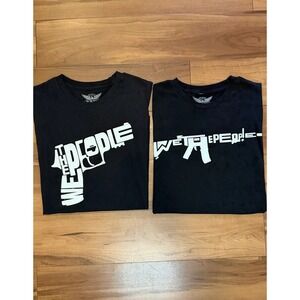 (Bundle of 2) We The People Holsters T-Shirt Black Graphic Tee USA Men's Large L